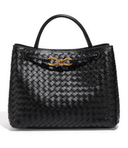 NURO Women's Woven Tote Bag Large Handcrafted Box Shoulder Bag