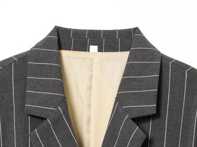 NURO Women's Wrap Front Blazer and Trousers Set