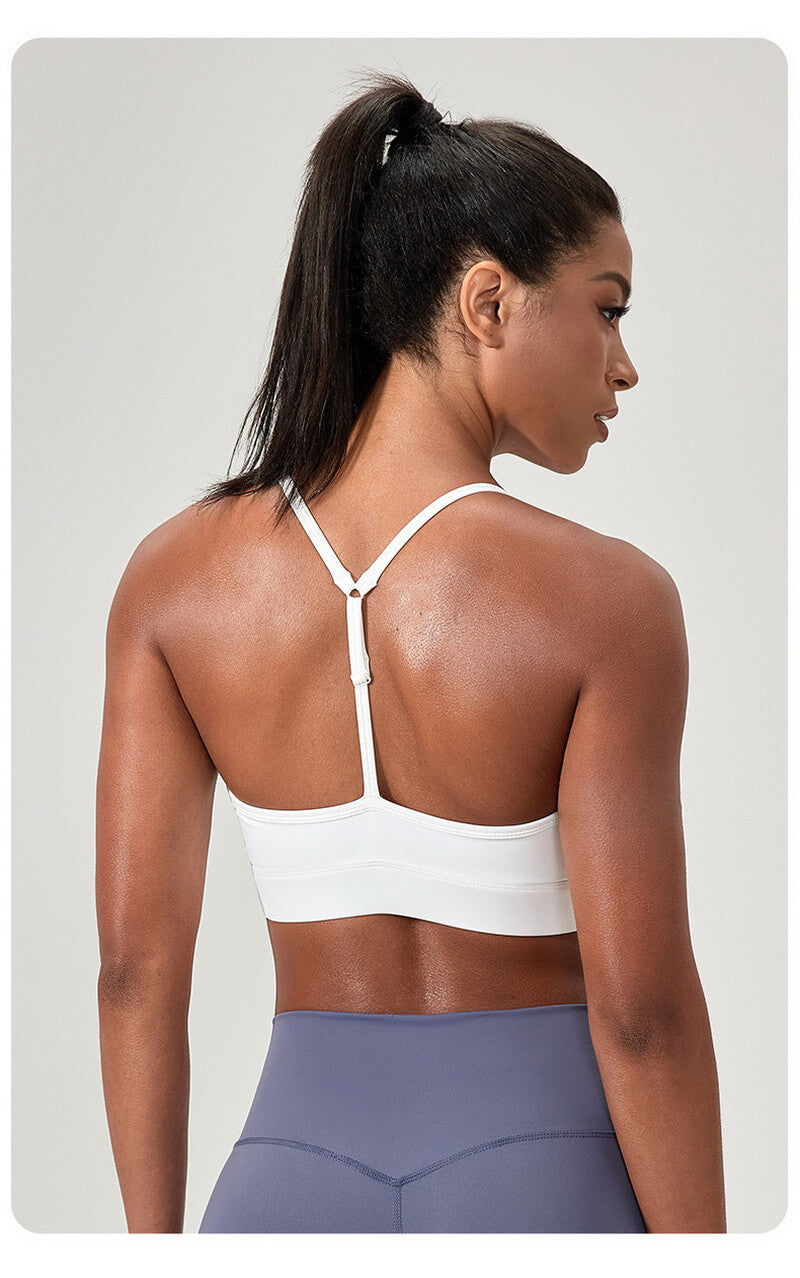 NURO Women's Y-Back Racer Seamless High Support Sports Bra