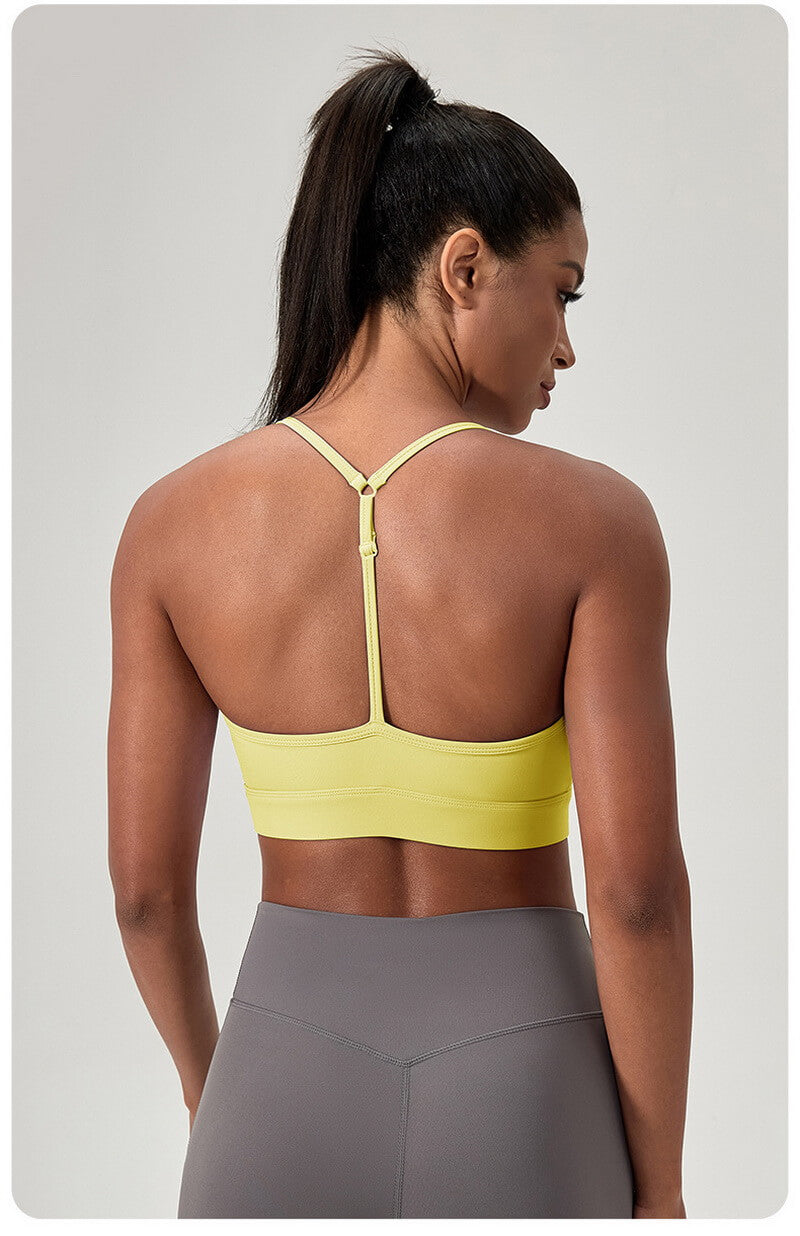 NURO Women's Y-Back Racer Seamless High Support Sports Bra
