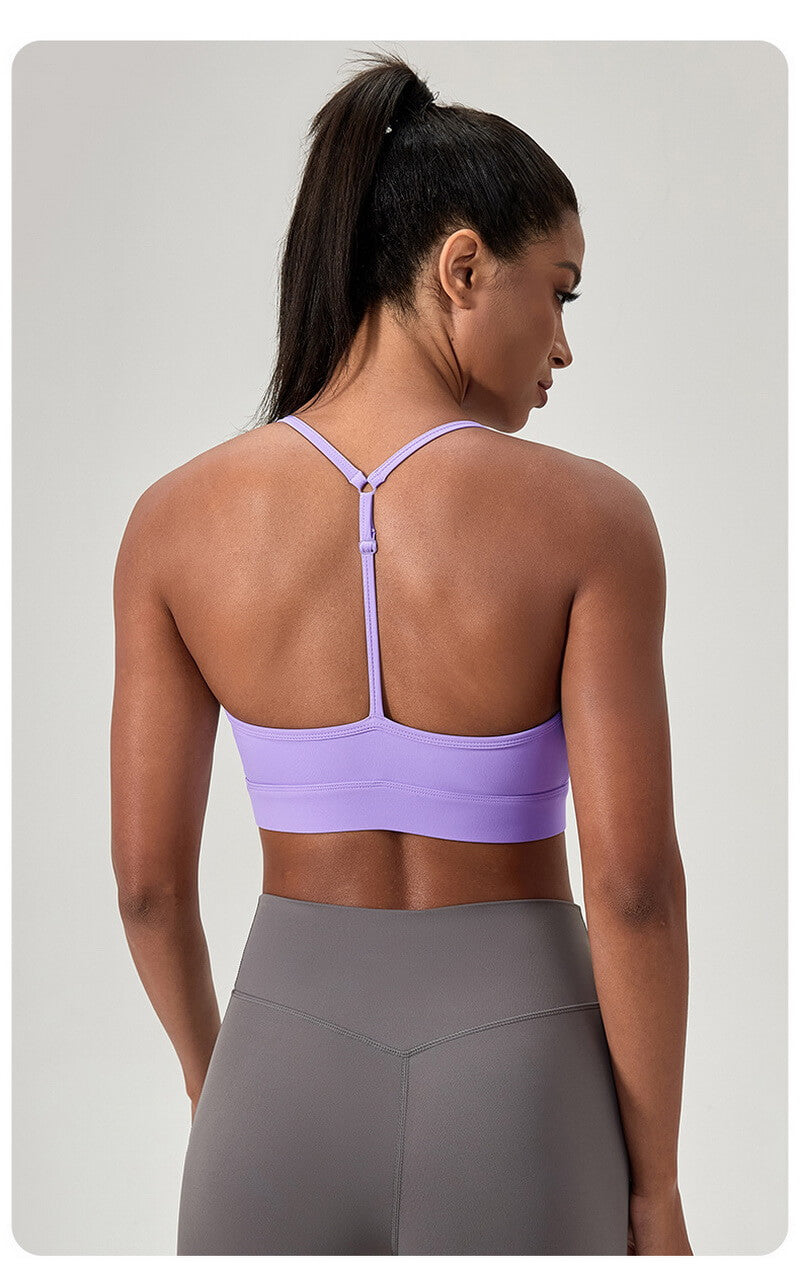 NURO Women's Y-Back Racer Seamless High Support Sports Bra