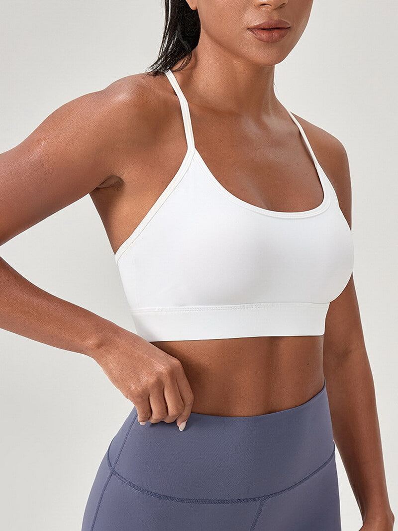 NURO Women's Y-Back Racer Seamless High Support Sports Bra