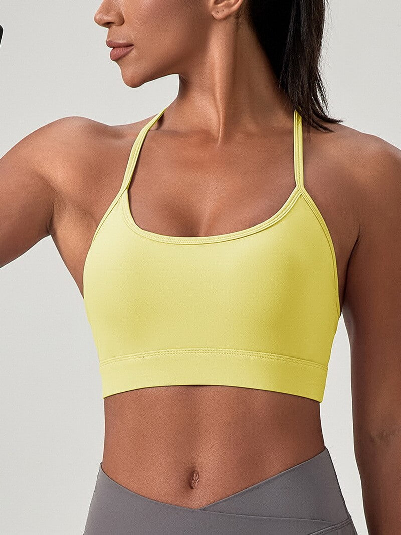 NURO Women's Y-Back Racer Seamless High Support Sports Bra