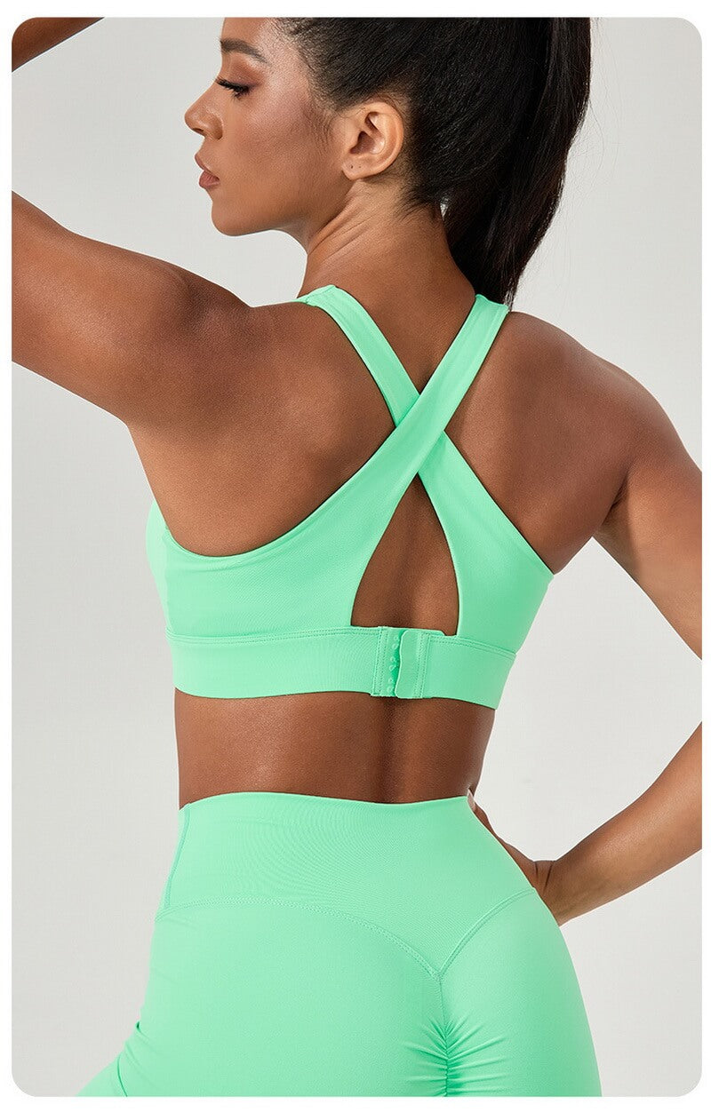 NURO Women's High Impact Workout Sports Bra