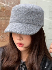 NURO Wool Blend Round Crown Beret