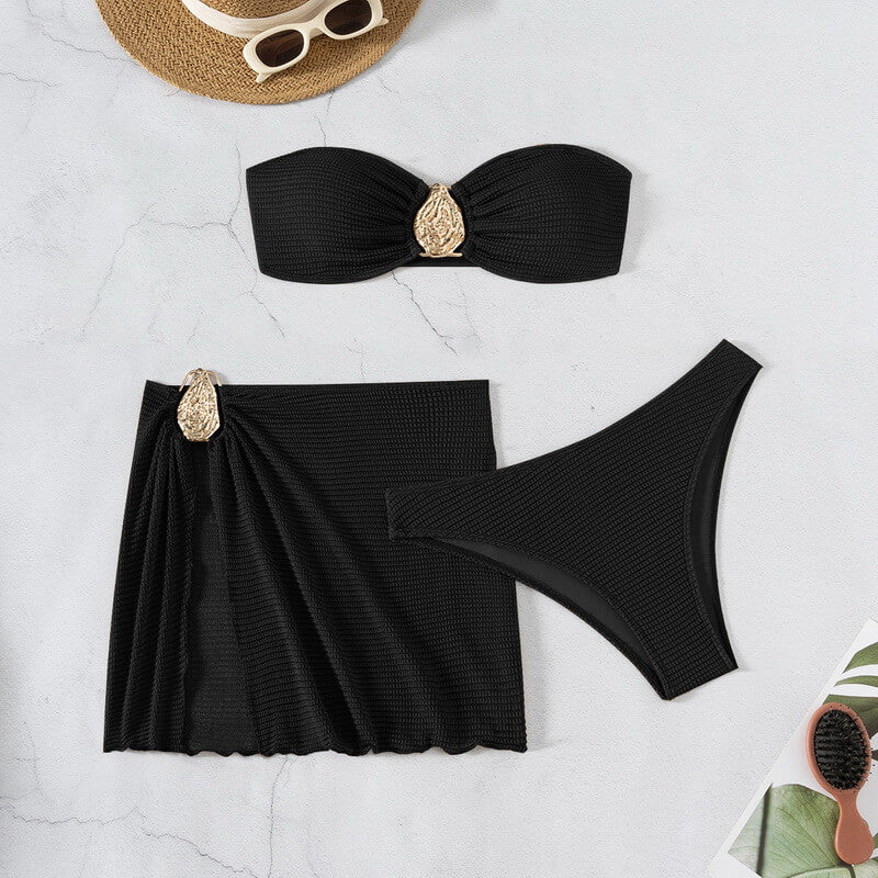 NURO Wrap Cover-Up Bikini Set