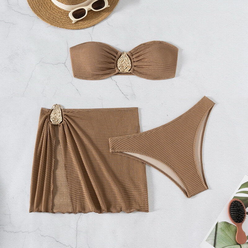 NURO Wrap Cover-Up Bikini Set
