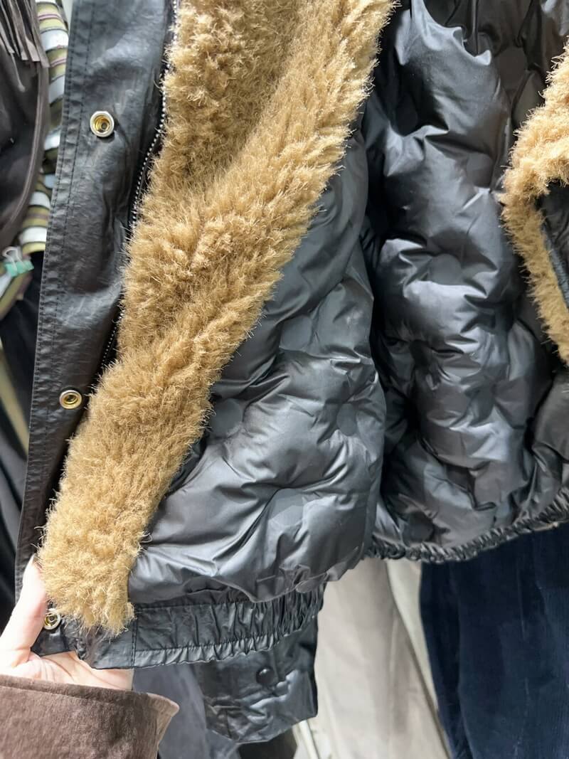 NURO Heavyweight Streetwear Jacket, Collar Zip-Up Oversized Coat, Utility Pocket Casual Outerwear