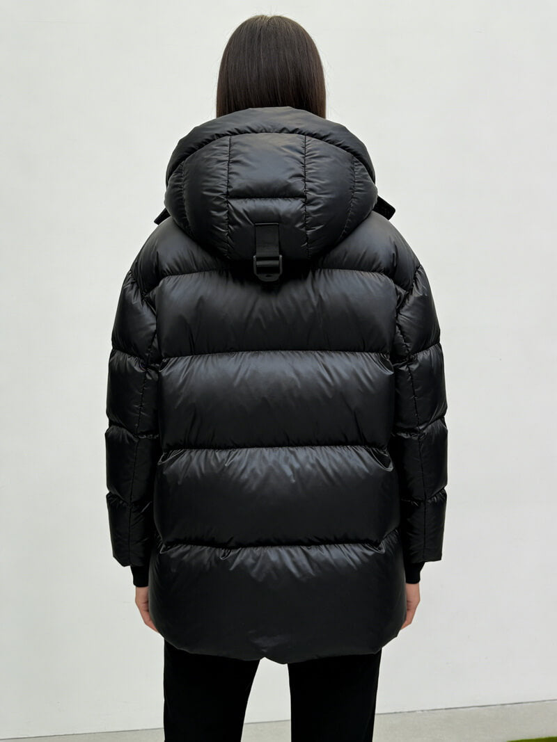 NURO Men's & Women's Slim Fit Hooded Down Jacket - Lightweight Thermal Puffer Coat with Diamond Quilting