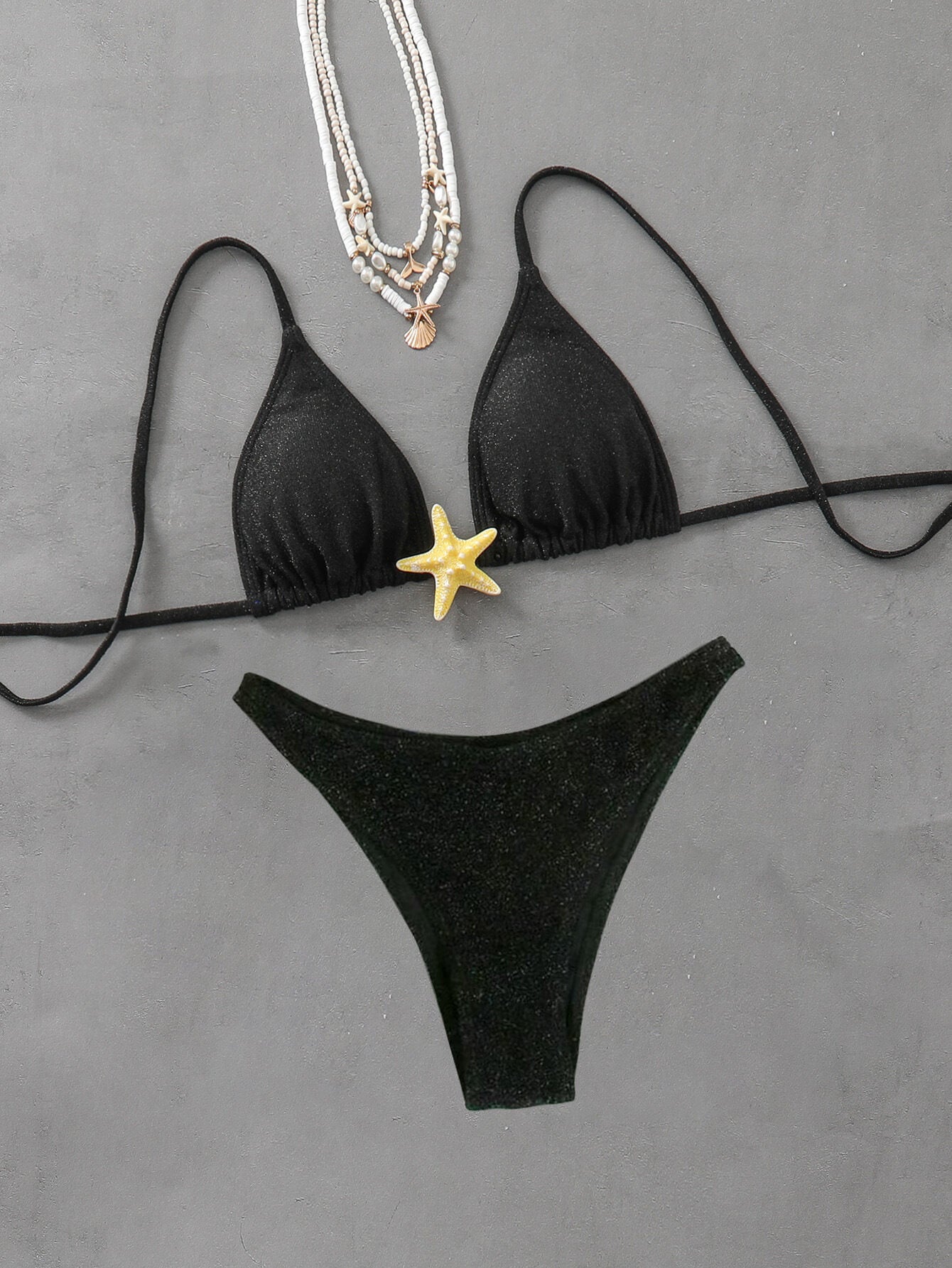 NURO Plus Size Colorblock Bikini Set Two Piece Swimwear