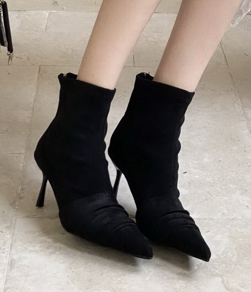 NURO Pointed Toe Stiletto Ankle Boots for Women