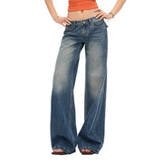 NURO Vintage Low-Rise Flared Jeans