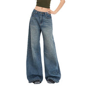 NURO Waistless Low-Rise Wide-Leg Jeans