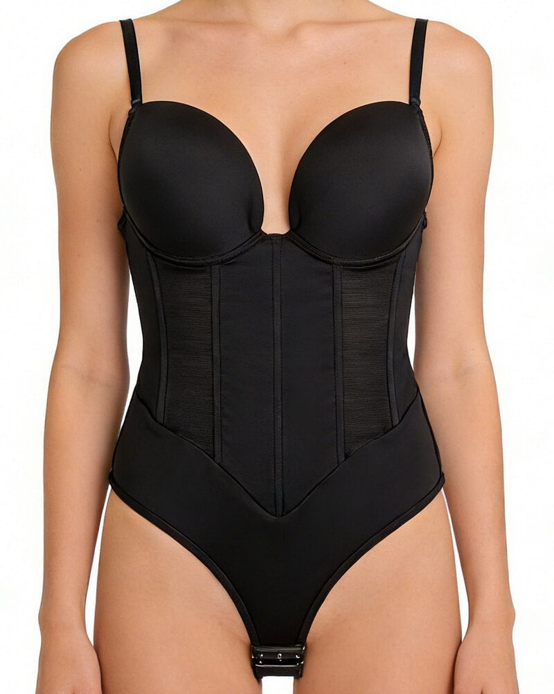 NURO Women's Strapless Full Body Shaping Bodysuit