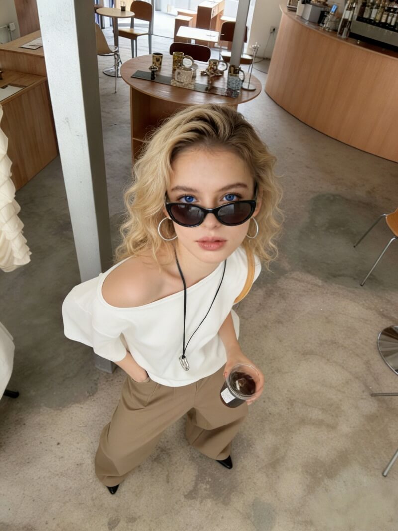 NURO Cargo Joggers for Women - High-Temp Shaping Wide Leg Pants, Low Rise Streetwear Drawstring Trousers with Ankle Cuffs