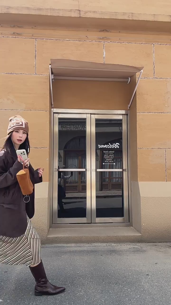 Load video: NURO Fringe Suede-Look Long Coat, Heavyweight Utility Jacket with Shoulder Padding, Oversized Streetwear Workwear Outerwear