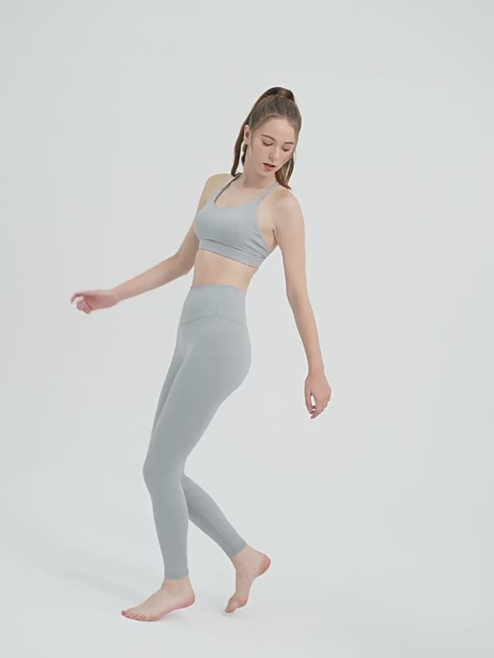 Load video: NURO Women's Cat-Ear High-Impact Sports Bra
