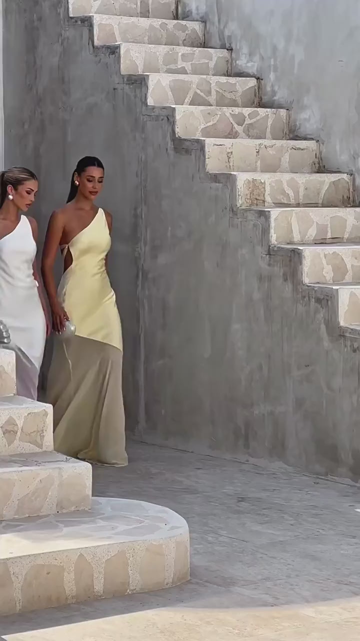 Load video: NURO Off Shoulder Sheer Mesh Mermaid Maxi Dress Women's Elegant Backless Evening Gown