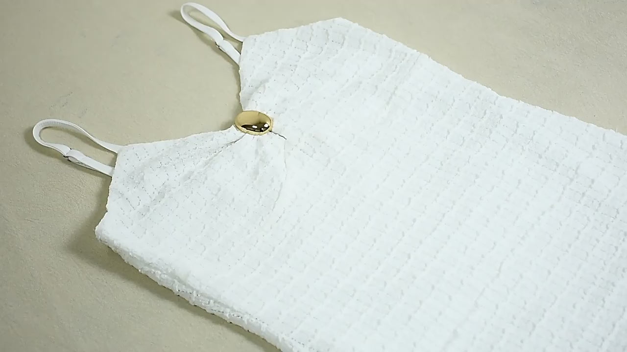 Load video: NURO Women's Strapless 3D Textured Slip Dress - Double Layer, Bodycon Fit, Slit, Evening Gown