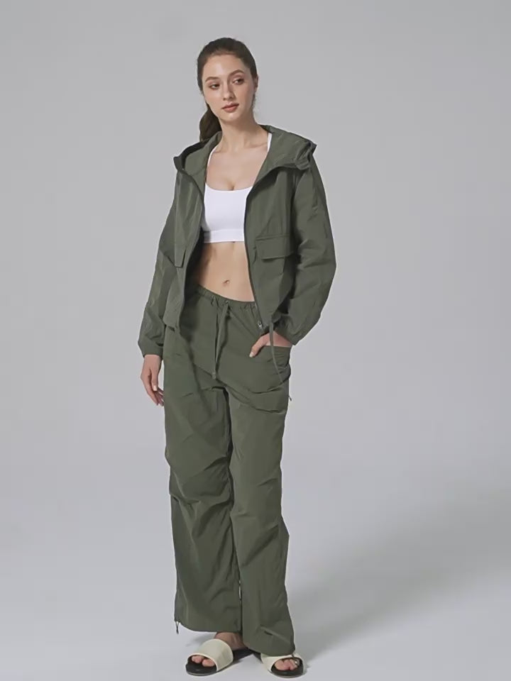 Load video: NURO Women's Lightweight Windproof Sun Hoodie